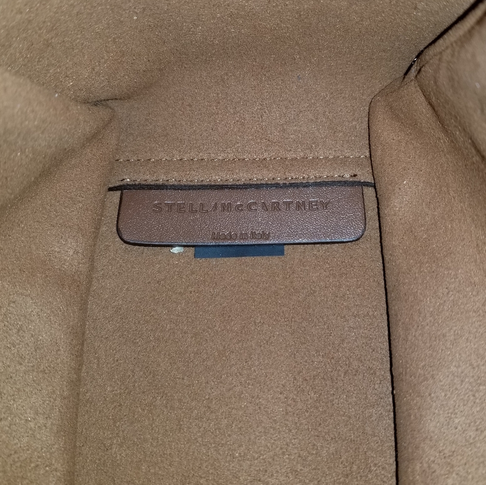 Stella McCartney Teddy Logo Tote Crossbody Bag Brown Biscuit - Picture 12 of 12